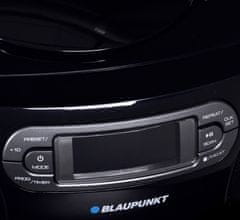 Blaupunkt Prenosni CD predvajalnik Blaupunkt BB18BK - črni, z MP3 predvajanjem, radijem FM, 2 vgrajenima zvočnikoma ter ročnim nastavljanjem moči.