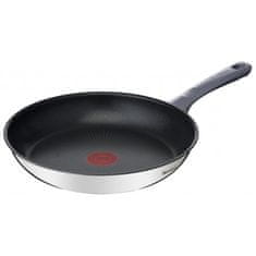 Tefal Tefal Daily Cook 20 cm vsaka vrsta ponev iz nerjavečega jekla z nedrsečo titanovo prevleko in indikatorjem toplote