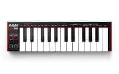 Akai AKAI LPK 25 MKII - USB/MIDI Mini kontroler klaviatura z 25 tipkami in arpeggiatorem, črna/rdeča