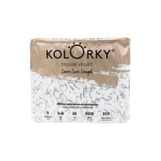 KOLORKY DELUXE VELVET Eko plenice za enkratno uporabo z žametno površino S (3-6 kg) 200 kosov - MESEČNA DOBAVA