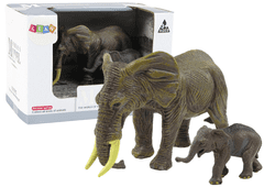 shumee Komplet 2 slonov Elephant in Baby Elephant Animals of the World