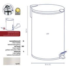 Kela Koš za smeti Mats bela mat 12l KL-10644