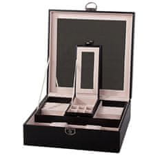 Northix Škatla za nakit in škatla za ure iz umetnega usnja 