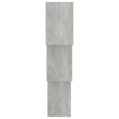 Vidaxl Stenske police kocke betonsko sive 84,5x15x27 cm inženirski les