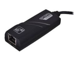 Akyga Akyga AK-AD-31 omrežna kartica Ethernet 1000 Mbit/s, USB 3.2, črna, združljiva z Windows, Mac in Linux системи