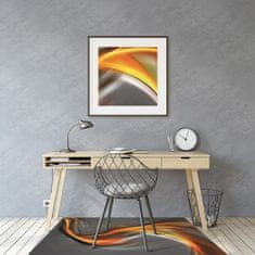 Decormat Podloga za stol Oranžno siva abstrakcija 100x70 cm 