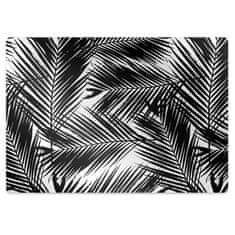 Decormat Podloga za stol Črni palmovi listi 100x70 cm 