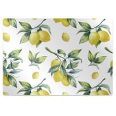 Decormat Podloga za stol parket Rumene limone 100x70 cm 