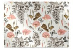 Decormat Podloga za stol Cvetovi in metulji 120x90 cm 