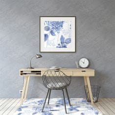 Decormat Podloga za stol parket Modra hortenzija 100x70 cm 