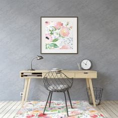 Decormat Podloga za stol parket Cvetje pastel 100x70 cm 