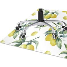 Decormat Podloga za stol parket Rumene limone 100x70 cm 