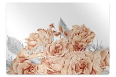 Decormat Podloga za stol Cvetoče vrtnice 100x70 cm 