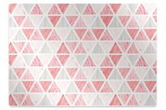 Decormat Podloga za stol Pink triangles 100x70 cm 