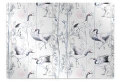 Decormat Podloga za pisarniški stol Cranes dance 100x70 cm 