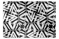 Decormat Podloga za stol Black and white pattern 120x90 cm 