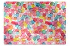 Decormat Podloga za pisarniški stol Colorful bubbles 100x70 cm 