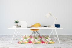 Decormat Podloga za stol parket Eksotični hibiskus 100x70 cm 