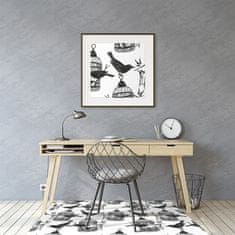 Decormat Podloga za stol parket Ptičje kletke 100x70 cm 