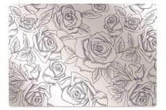 Decormat Podloga za stol Blue roses 100x70 cm 