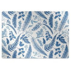 Decormat Podloga za stol Blue ferns 140x100 cm 