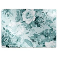 Decormat Podloga za stol Blue flowers 120x90 cm 