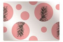 Decormat Zaščitna podloga za stol Pink pineapple 140x100 cm 15 cm 