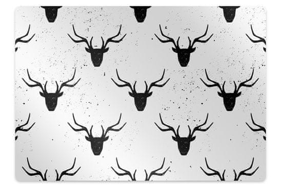 Decormat Zaščitna podloga za stol Black deer pattern