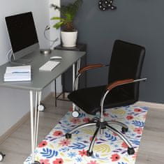 Decormat Podloga za pisarniški stol Pisane rože 120x90 cm 