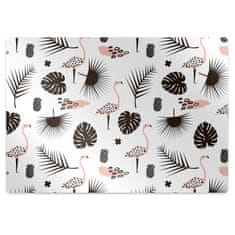 Decormat Podloga za pisalni stol Leaves and flamingos 100x70 cm 