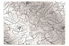 Decormat Podloga za pisalni stol Peony flowers 120x90 cm 