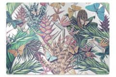 Decormat Podloga za pisalni stol Flowers and butterflies 120x90 cm 2 cm 