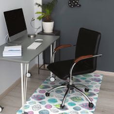 Decormat Podloga za pisarniški stol Risane liste 100x70 cm 