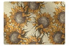 Decormat Podloga za pisarniški stol Retro sunflowers 120x90 cm 