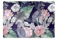 Decormat Podloga za stol Birds in flowers 100x70 cm 