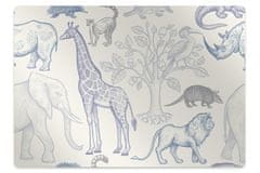 Decormat Podloga za stol Madagascar animals 140x100 cm 