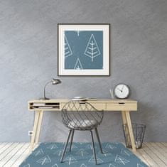 Decormat Podloga za pisarniški stol Modri gozd 120x90 cm 
