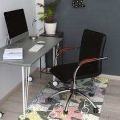 Decormat Podloga za pisarniški stol Mačke 120x90 cm 