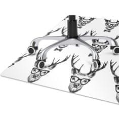 Decormat Podloga za pisarniški stol Risba jelenov 100x70 cm 
