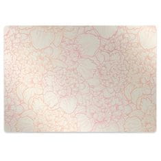 Decormat Podloga za pisalni stol Pink peonies 100x70 cm 