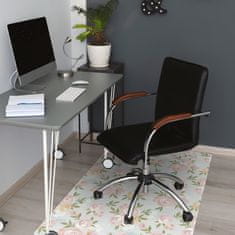 Decormat Podloga za pisarniški stol Akvareni cvetovi 120x90 cm 