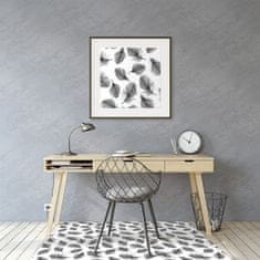Decormat Podloga za stol parket Črno -belo perje 120x90 cm 