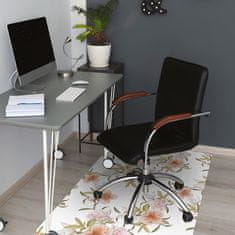 Decormat Podloga za pisarniški stol Pomladne rože 120x90 cm 