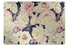 Decormat Podloga za pisalni stol White roses 100x70 cm 