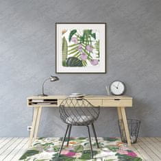 Decormat Podloga za pisarniški stol Eksotično cvetje 100x70 cm 
