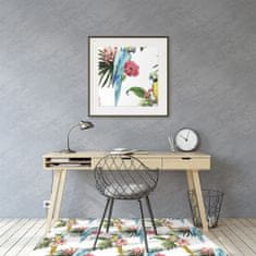 Decormat Podloga za stol Papige in rože 120x90 cm 