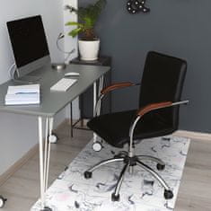 Decormat Podloga za pisarniški stol Cranes dance 100x70 cm 