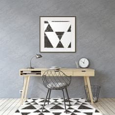 Decormat Podloga za stol Black and white triangles 140x100 cm 