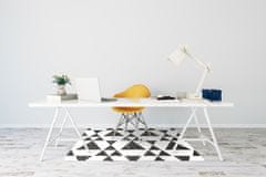 Decormat Podloga za stol Black and white triangles 140x100 cm 