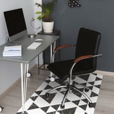 Decormat Podloga za stol Black and white triangles 140x100 cm 